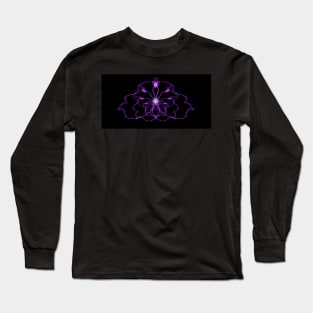 Abstract purple butterfly Long Sleeve T-Shirt